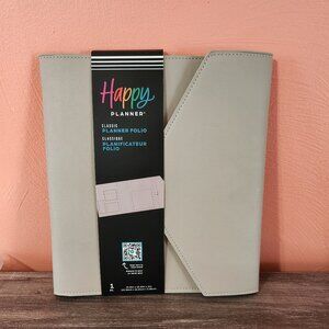 NWT Vegan Leather Deluxe Classic Planner Folio - Taupe